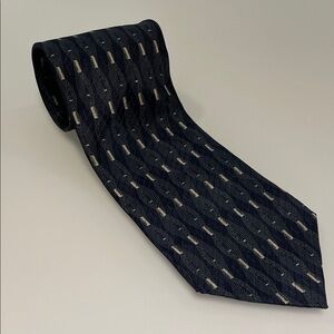 Elegant Black Patterned Men's Tie